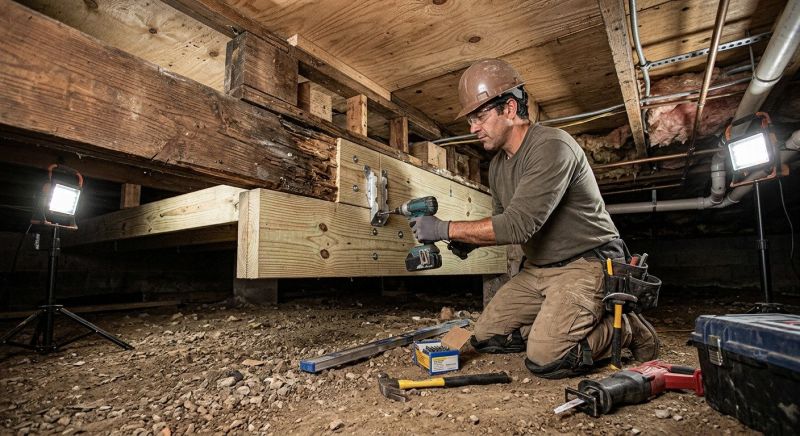 Floor Joist Repair in Conroe, TX