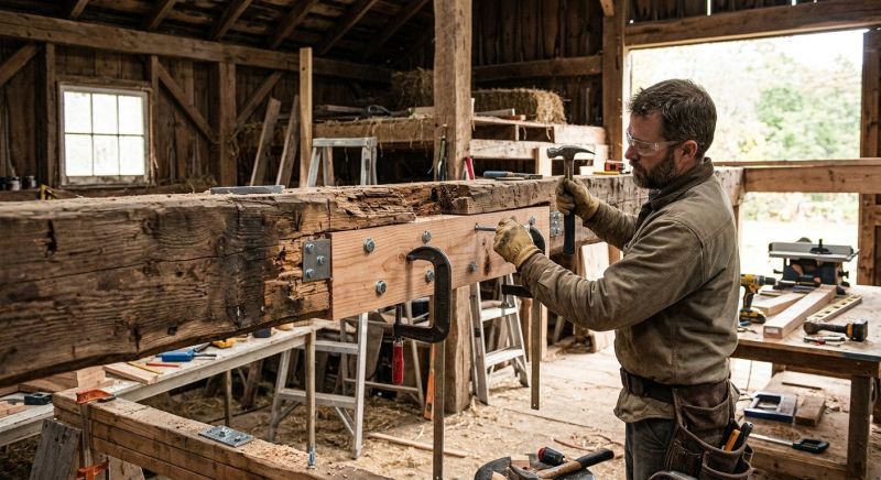 Wood Beam Repair in Wilmington, NC