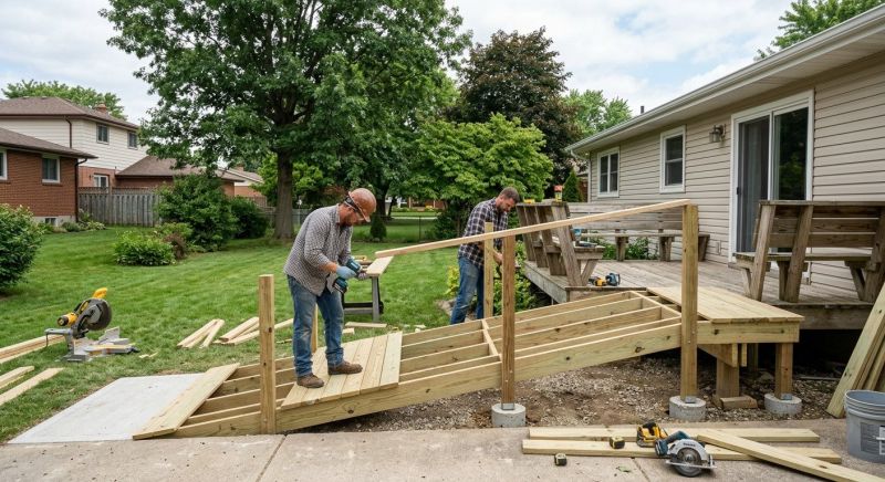 Deck Ramp Installation in Wilmington, NC
