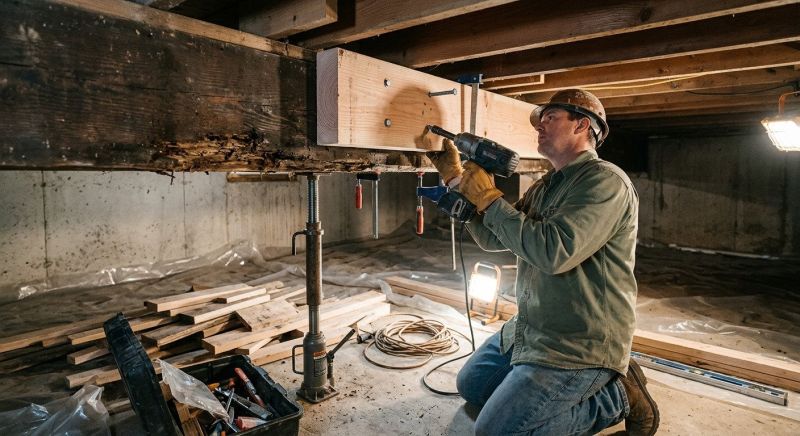 Floor Beam Repair in Kansas City, KS