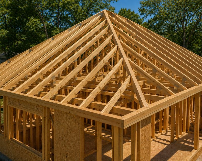 Hip Roof Framing in Conroe, TX