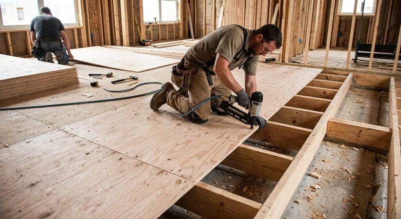 Plywood Flooring Installation in Conroe, TX