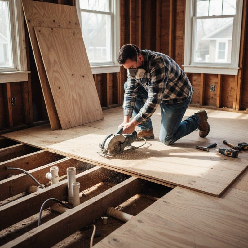 Plywood Flooring Installation in Kansas City, KS