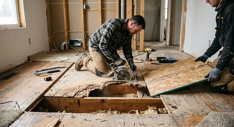 Sagging Floor Joist Repair in Conroe, TX