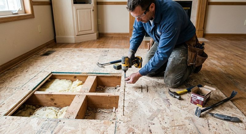 Squeaking Floor Repair in Conroe, TX