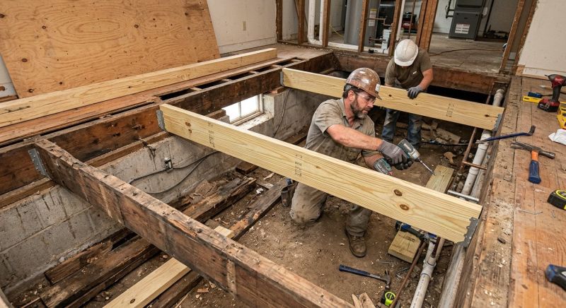 Subfloor Joist Replacement in Wilmington, NC
