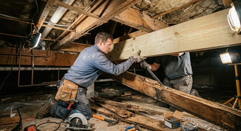 Subfloor Joist Replacement in Wilmington, NC