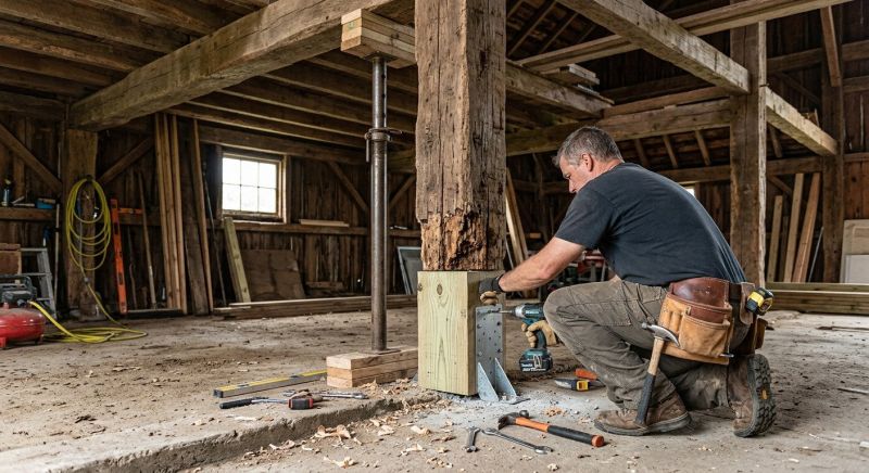 Support Column Replacement in Kansas City, KS