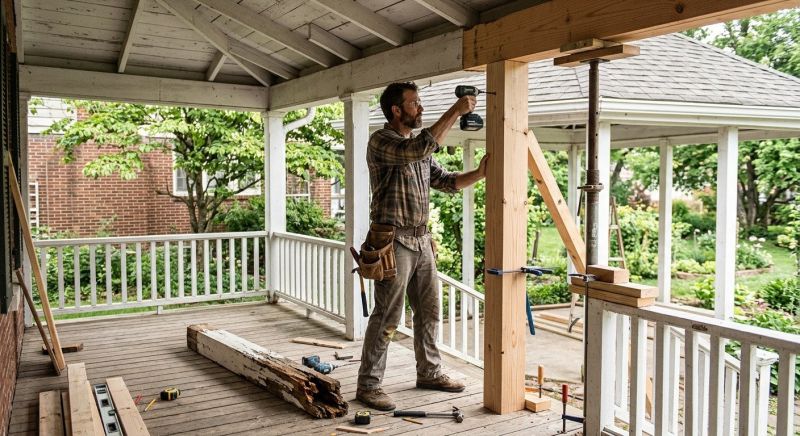 Veranda Post Replacement in Kansas City, KS