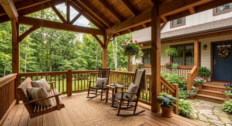 Wood Porch Construction in Boston, MA